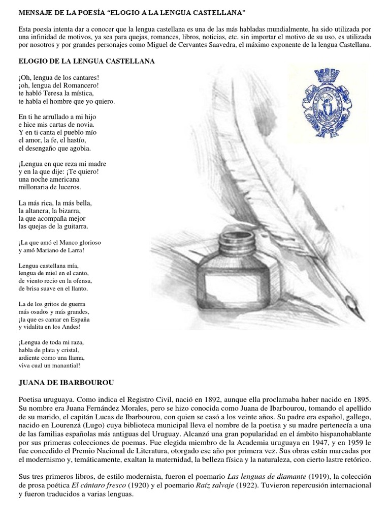 poesia la lengua castellana