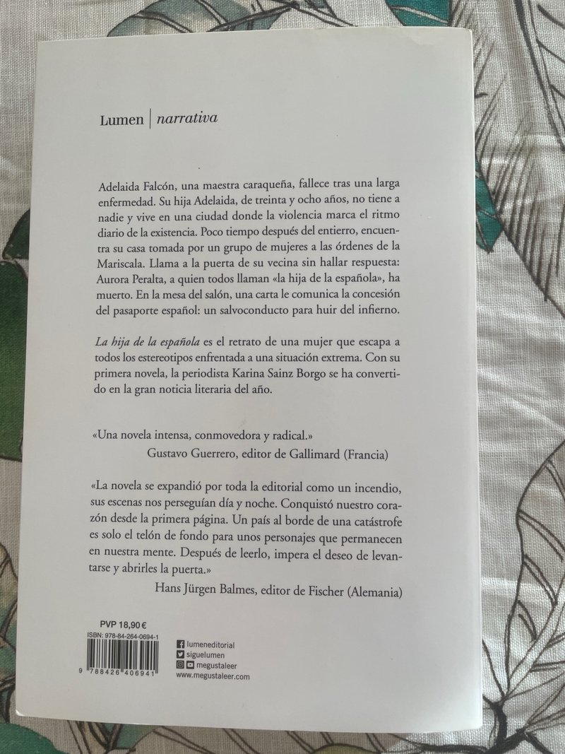 La novela La hija de la española: una historia de pérdida, identidad y exilio